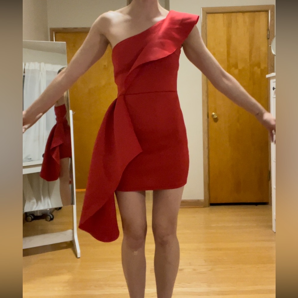 Beautiful Red Bodycon Dress - Picture 3 of 11